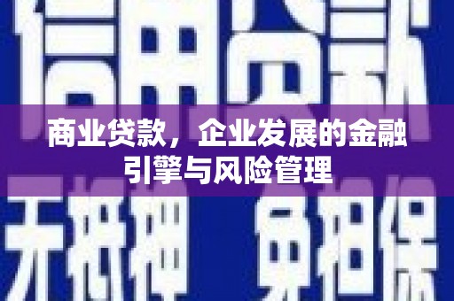 独山商业贷款，企业发展的金融引擎与风险管理