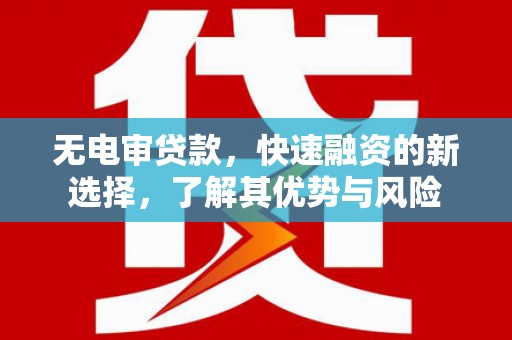 独山无电审贷款，快速融资的新选择，了解其优势与风险