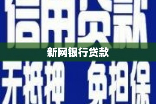 独山新网银行贷款
