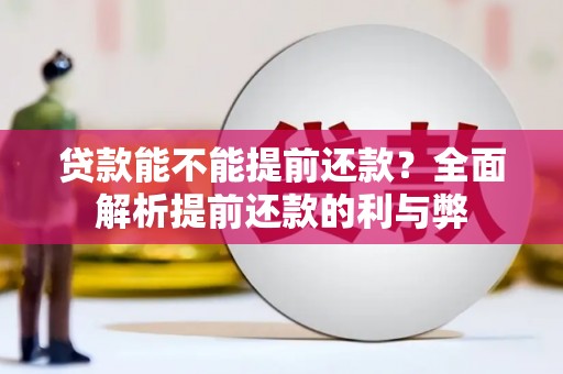 独山贷款能不能提前还款？全面解析提前还款的利与弊