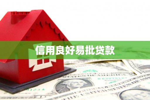 独山信用良好易批贷款