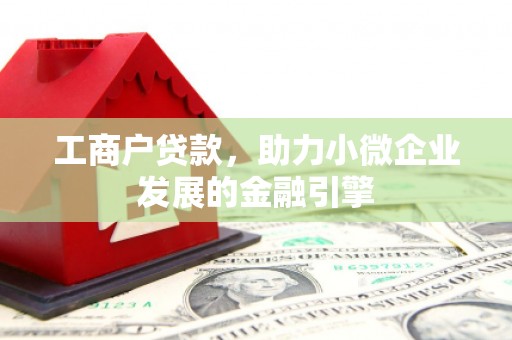 独山工商户贷款，助力小微企业发展的金融引擎