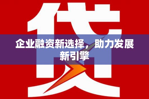 独山企业融资新选择，助力发展新引擎