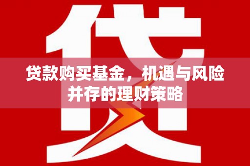 独山贷款购买基金，机遇与风险并存的理财策略