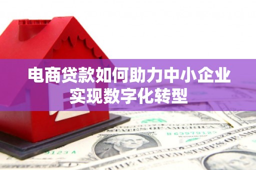 独山电商贷款如何助力中小企业实现数字化转型