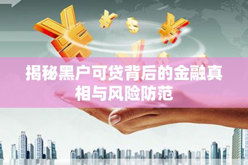 独山揭秘黑户可贷背后的金融真相与风险防范