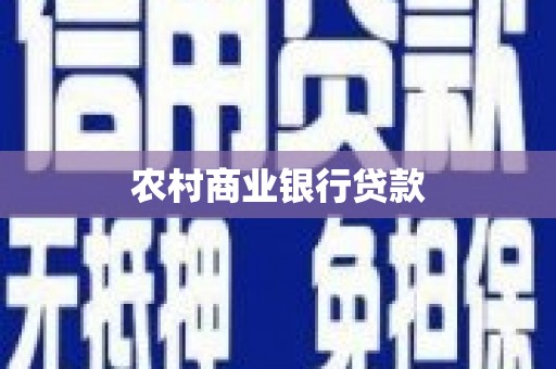 独山农村商业银行贷款