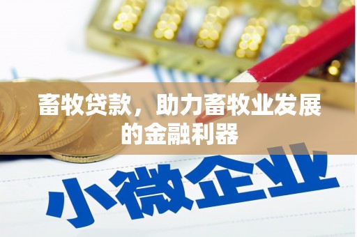 独山畜牧贷款，助力畜牧业发展的金融利器