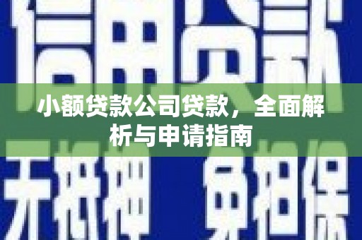 独山小额贷款公司贷款，全面解析与申请指南