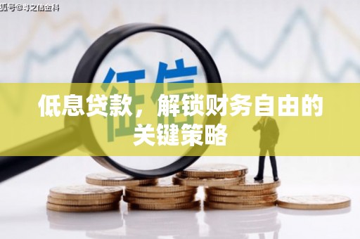 独山低息贷款，解锁财务自由的关键策略