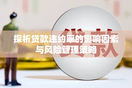 独山探析贷款违约率的影响因素与风险管理策略