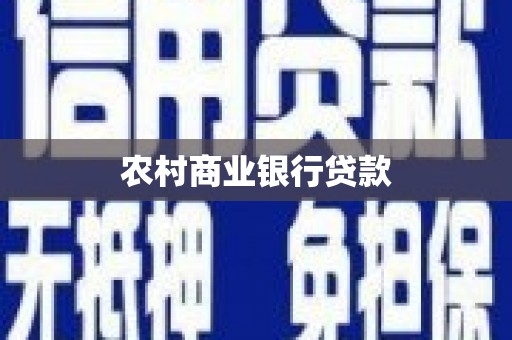 独山农村商业银行贷款
