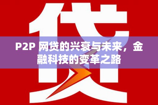 独山P2P 网贷的兴衰与未来，金融科技的变革之路