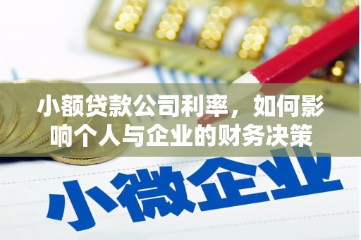 独山小额贷款公司利率，如何影响个人与企业的财务决策