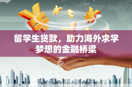 独山留学生贷款，助力海外求学梦想的金融桥梁