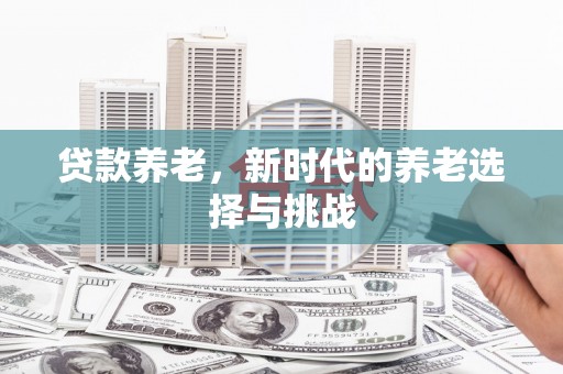 独山贷款养老，新时代的养老选择与挑战