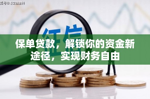 独山保单贷款，解锁你的资金新途径，实现财务自由