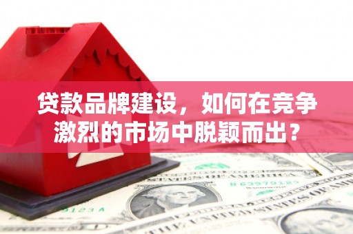 独山贷款品牌建设，如何在竞争激烈的市场中脱颖而出？