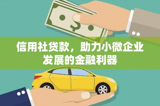 独山信用社贷款，助力小微企业发展的金融利器