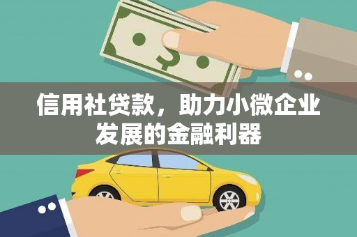独山信用社贷款，助力小微企业发展的金融利器