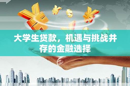 独山大学生贷款，机遇与挑战并存的金融选择
