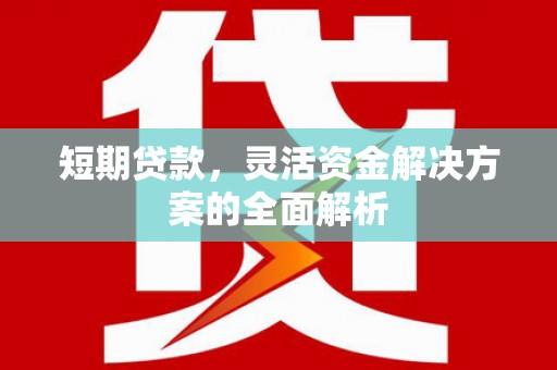 独山短期贷款，灵活资金解决方案的全面解析