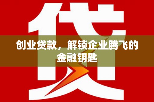 独山创业贷款，解锁企业腾飞的金融钥匙