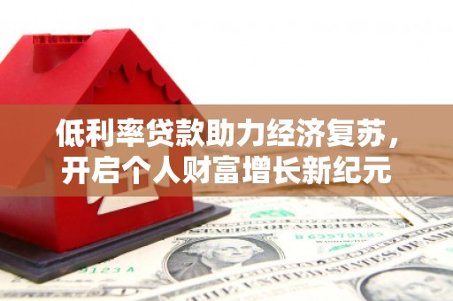 独山低利率贷款助力经济复苏，开启个人财富增长新纪元