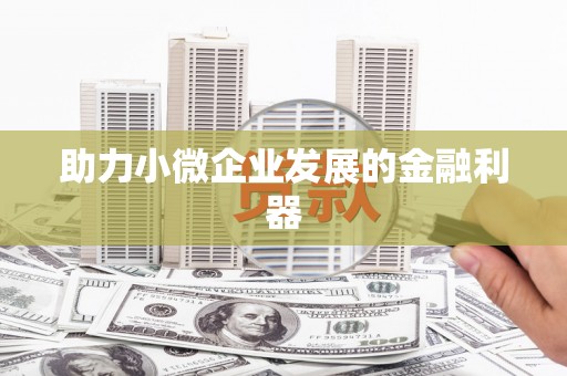 独山助力小微企业发展的金融利器