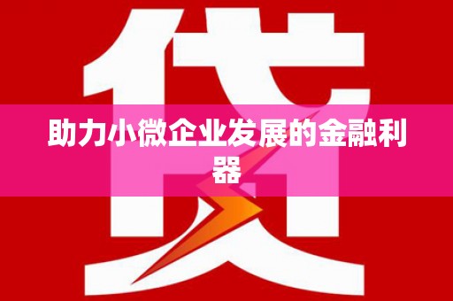 独山助力小微企业发展的金融利器