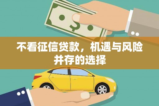 独山不看征信贷款，机遇与风险并存的选择