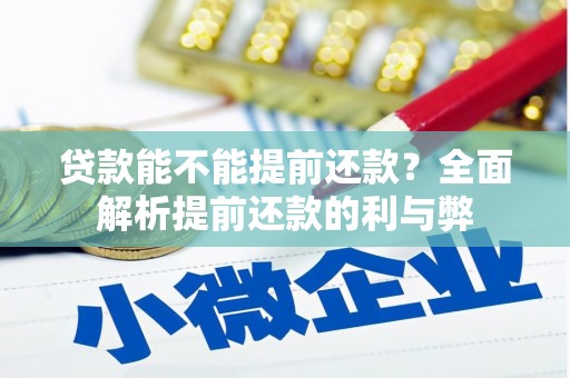 独山贷款能不能提前还款？全面解析提前还款的利与弊