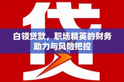 独山白领贷款，职场精英的财务助力与风险把控